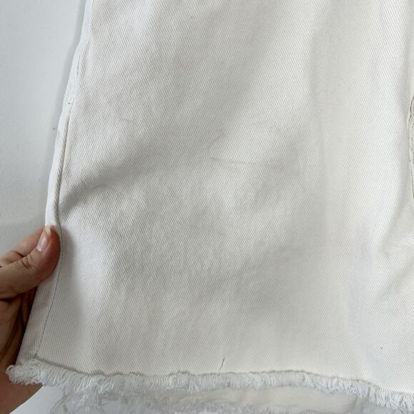 DISSH Denim Shorts Womens Size 10 Project Upcycle Dye Flawed Festival Summer - Picture 7 of 9